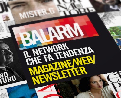 BALARM MAGAZINE PROGETTAZIONE LOGO